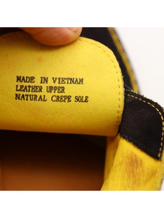 Clarks Originals Desert Black Yellow Suede Oxford Men\'s Size 12 Boots Crepe Sole main image 6